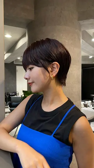 ショート カラー 女性が憧れる ショート/角田愛和のヘアスタイル
