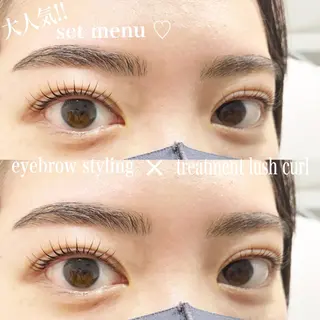 マツエク・マツパ アイブロウ Bunny eyes NEWOTANI博多のマツエク・マツパデザイン