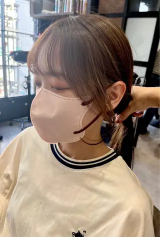 ロング 韓国カット/透明感 Re.Labo岡本のヘアスタイル