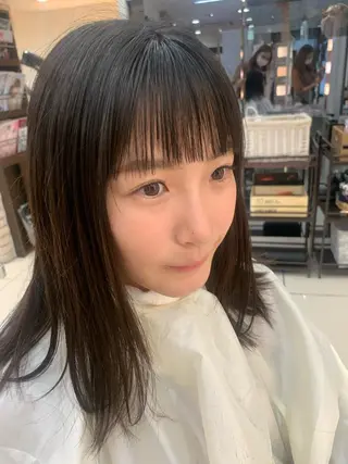 セミロング カラー 羽エクステ🩷 🤍まき🤍のヘアスタイル