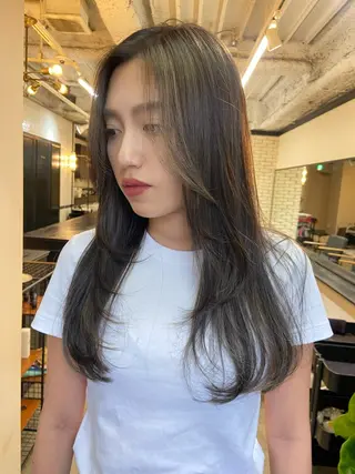 ロング カラー 地毛風艶カラー🌿 喜多夏海のヘアスタイル