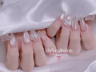 ネイル MxS Nail 【長さだし/フィルイン/マグネット/ワンホンネイル/韓国ネイル/パラジェル】所属・M×S Nail みなのネイルデザイン