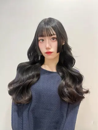 ロング メンズセンターパート 🇰🇷wakanaのヘアスタイル