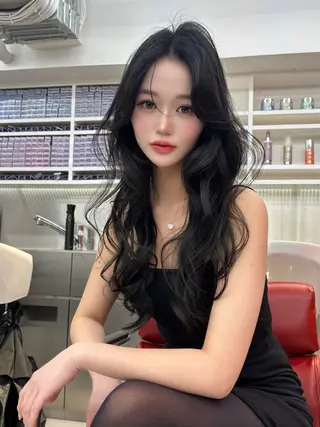 ロング カラー 堤 翔平のヘアスタイル