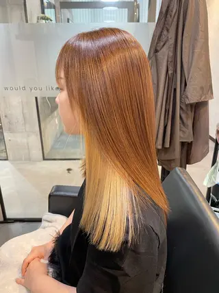 セミロング カラー 👑髪質改善カラー 中垣斗希のヘアスタイル