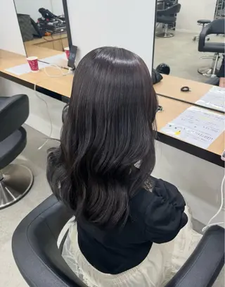 ロング miku/ラベンダー 透明感カラー🪻❤︎のヘアスタイル