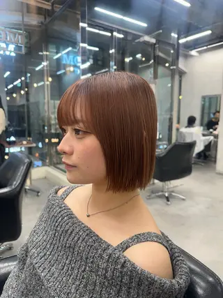 ショート カラー Misora/ボブ/ レイヤー/艶カラーのヘアスタイル