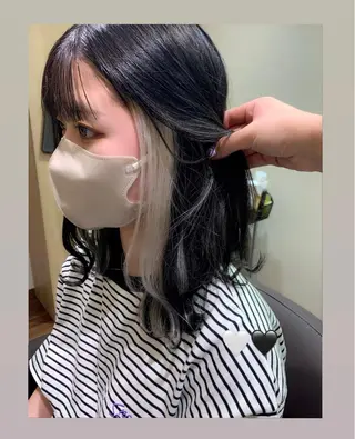ミディアム カラー 飯塚 優希のヘアスタイル