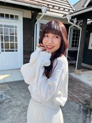 ロング カラー 足立 悠輔のヘアスタイル