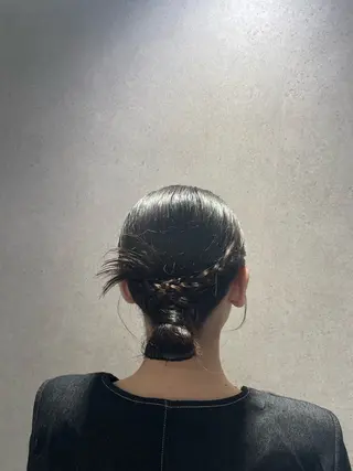 セミロング ヘアアレンジ アレンジ/カラー トリートメントNaoのヘアスタイル