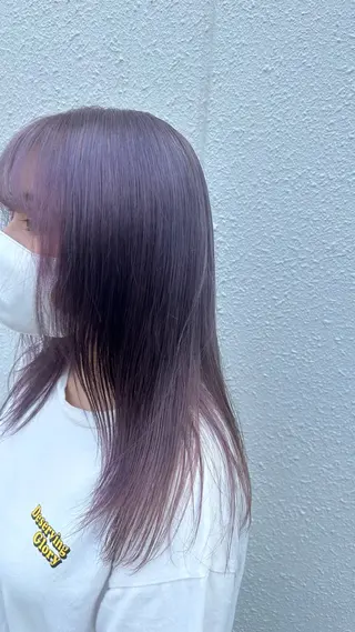 ロング カラー カツキ/GARTE 代官山のヘアスタイル