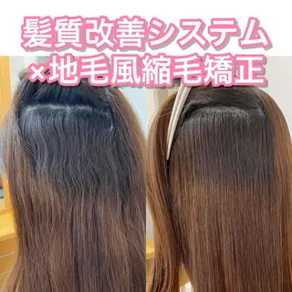 ミディアム パーマ KIZU 髪質改善 オカルト怪談のヘアスタイル