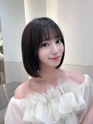 ショート ボブ/レイヤーボブ/ 髪質改善/梶川 夏季のヘアスタイル