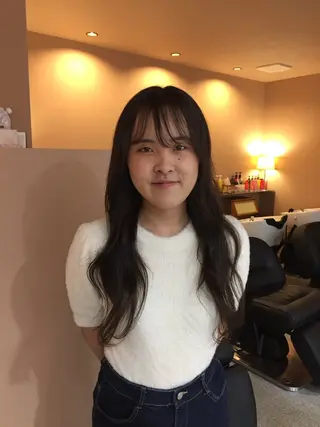 カラー YOKE 桃山台 SAKI♩ ܸのヘアスタイル