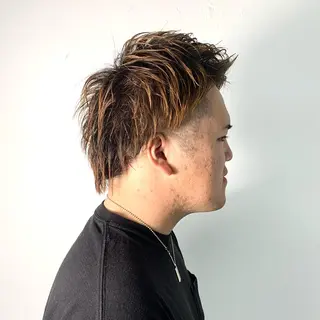 メンズ 柏メンズカットパーマ NO.1タイチのヘアスタイル