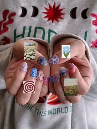 ネイル 3dパーツ/流行り 👧shushu❤️のネイルデザイン