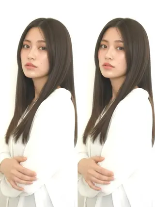 ロング 🪞Kana｜透明感 カラー × 髪質改善のヘアスタイル