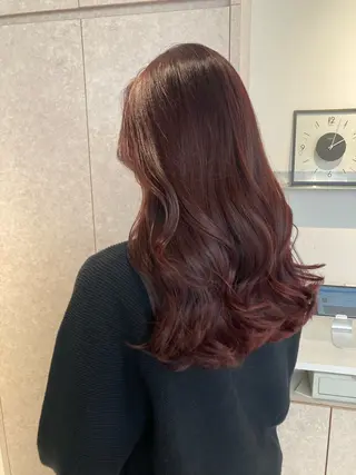ロング ✨色持ちの良い艶 カラー✨蟹江真世のヘアスタイル