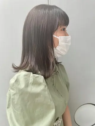 セミロング カラー キッズ オトナヘア🌸 harukaのヘアスタイル