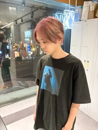 ショート カラー メンズ デザインカラー 小西勇次のヘアスタイル