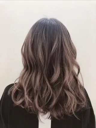 ロング 静岡/草薙パーマ メンズバレイヤージュのヘアスタイル