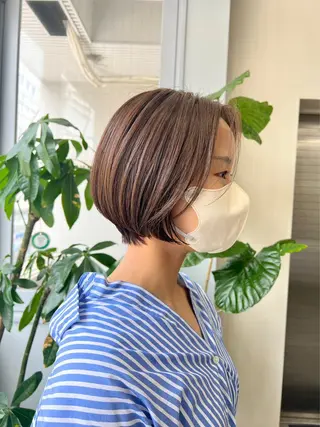 ショート CHORD 四条河原町駅店　髪質改善&韓国風&ハイトーンカラー所属・けいと髪質改善 全年齢リピート多数のヘアスタイル
