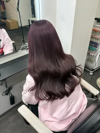 ロング カラー ヘアアレンジ メンズウルフ🐺♡ ブリーチ♡ヘアメ🎀のヘアスタイル