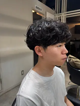 ミディアム パーマ メンズ Dxxxx III所属・女性目線の大人 メンズ*Ayakaのヘアスタイル