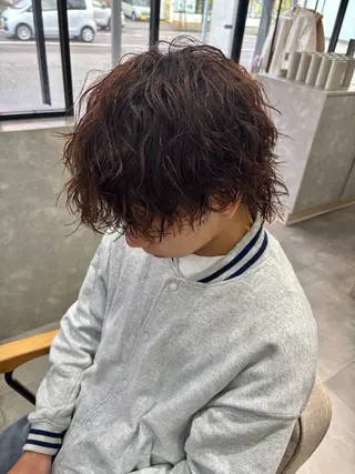 カラー パーマ メンズ 長谷川 湧のヘアスタイル