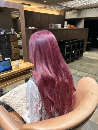 ロング カラー 朝斗/ブリーチなし ・Wカラー・エクステのヘアスタイル