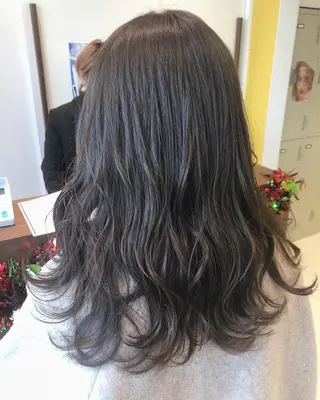 ロング カラー sano sayakaのヘアスタイル