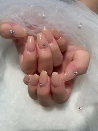 ネイル I-nailロング /ワンホン/キラキラのネイルデザイン