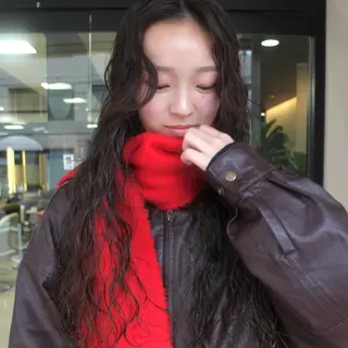 ロング パーマ カーリーパーマ/ 透明ｶﾗｰ/MIKUのヘアスタイル