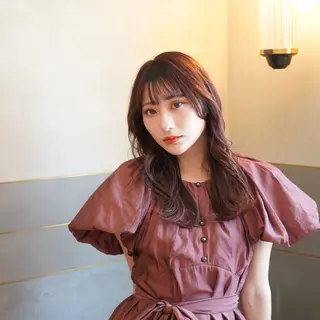 ロング カラー ヘアアレンジ 植村 真優のヘアスタイル