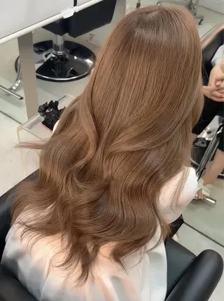 ロング sunc所属・こはる/韓国🇰🇷 /レイヤー/カラー♡のヘアスタイル