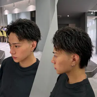 ショート R/🤎 パーマ&ブリーチ🔥のヘアスタイル