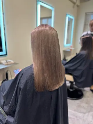 ロング 🌟髪質改善ケアカラ ー美髪縮毛矯正y🌟のヘアスタイル