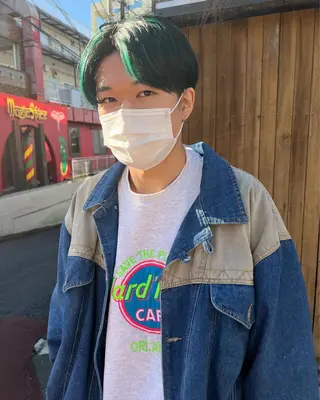 ショート カラー パーマ ヘアアレンジ メンズ 【池袋/スパイキー ショート】ⓝⓘⓜⓤのヘアスタイル