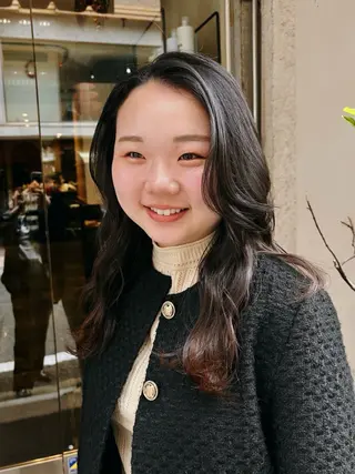 ロング 水原波津輝/ボブ /ニュアンスパーマのヘアスタイル