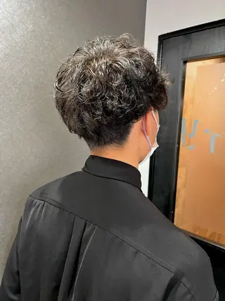 パーマ メンズ 【髪質再整&黄砂除去 カラー】⚜️ぐっちのヘアスタイル