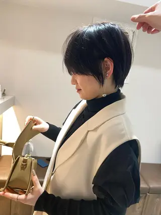 ショート カラー nex the salon coall所属・🫧似合わせショート イシダ🫧のヘアスタイル