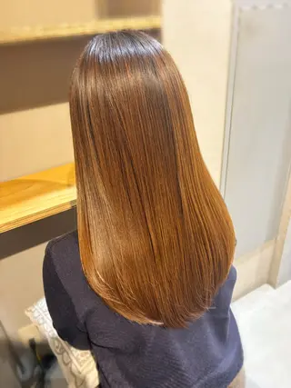 ロング ベージュ／Wカラー/ 神戸元町/RYO.のヘアスタイル