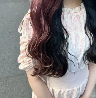 ロング カラー ヘアアレンジ karin🌛ボブ／ 透明感たっぷりカラーのヘアスタイル