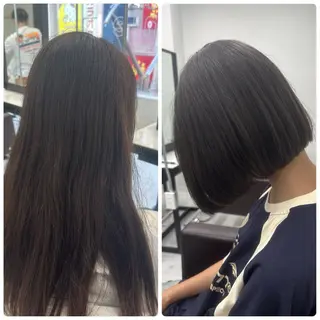 ミディアム ニュアンス/フェザー /ウルフ/伶馬のヘアスタイル