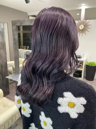 ミディアム カラー ヘアアレンジ be flot所属・髪質改善/大阪守口市 🐣Ria‪🐣のヘアスタイル