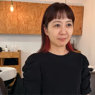 ミディアム 暖色/パーマ 🌼クニトウメイのヘアスタイル