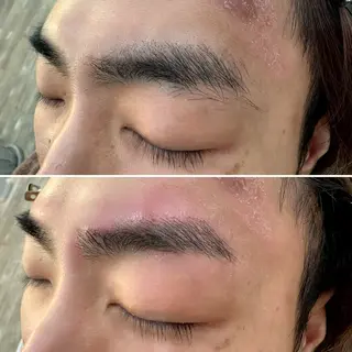 アイブロウ "PEPPU "所属・派手髪、ハイトーン ショートヘアShinのヘアスタイル