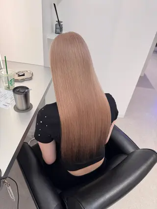 ロング カラー ブリーチ/艶カラー 💎koharu💎のヘアスタイル