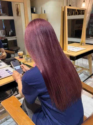 ミディアム カラー 山口 ななみのヘアスタイル