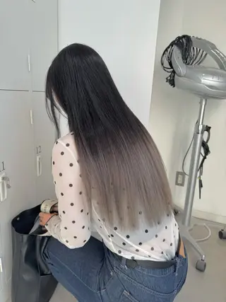 ロング カラー 店長　MANAMI ／ブリーチ／骨格ボブのヘアスタイル